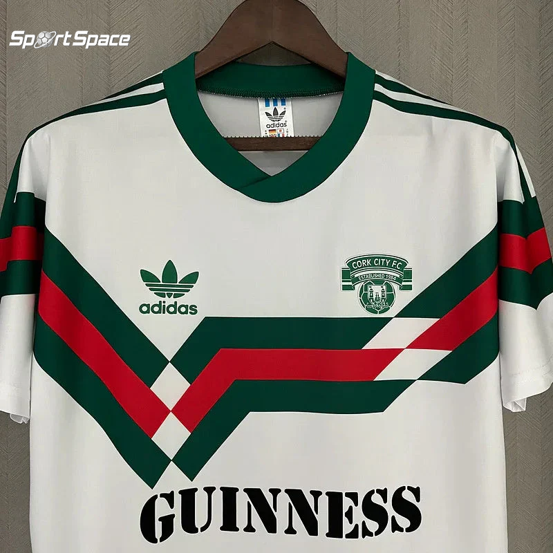 Cork City 1988 Retro White/Green/Red Home Jersey