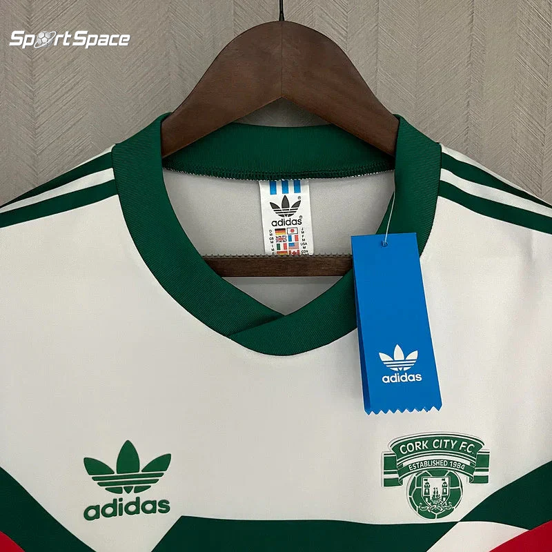 Cork City 1988 Retro White/Green/Red Home Jersey