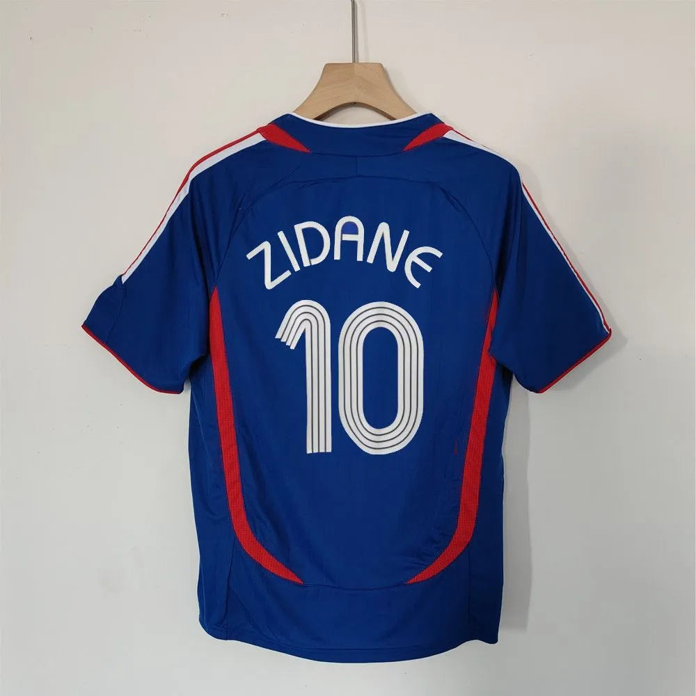 Vintage FRANCE World Cup Jersey 2006 ZIDANE 1998 MBAPPE Fan Football Shirt 653
