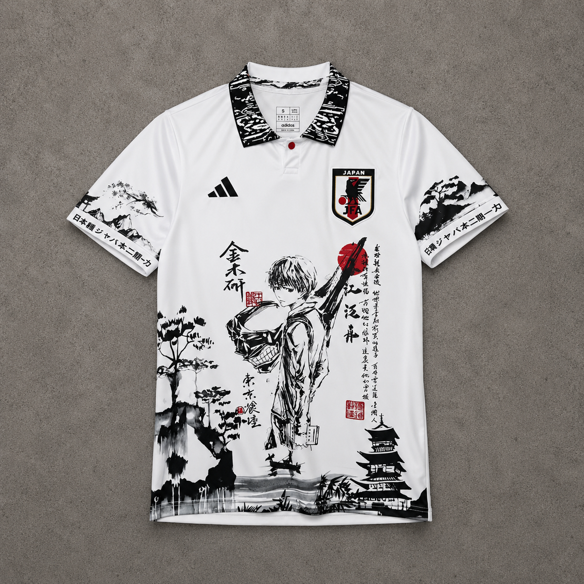 JAPAN TOKYO GHOUL KANEKI KEN WHITE SPECIAL JERSEY