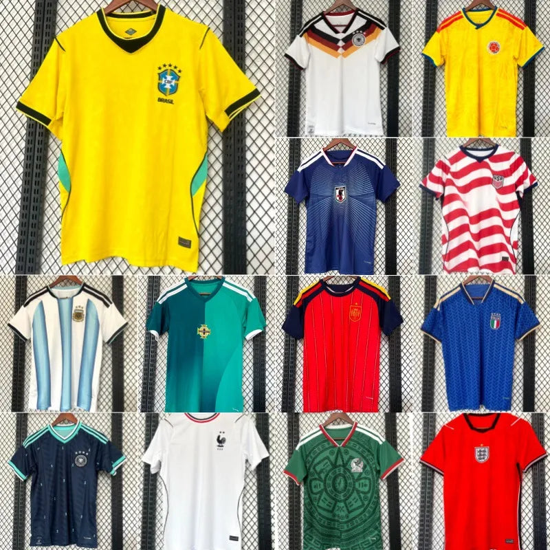 2026 World Cup Men Shirts, Designer Shirts, Brazil, Mexico, and Germany Home and Away Soccer Jerseys Mens Short Sleeved T Shirts.