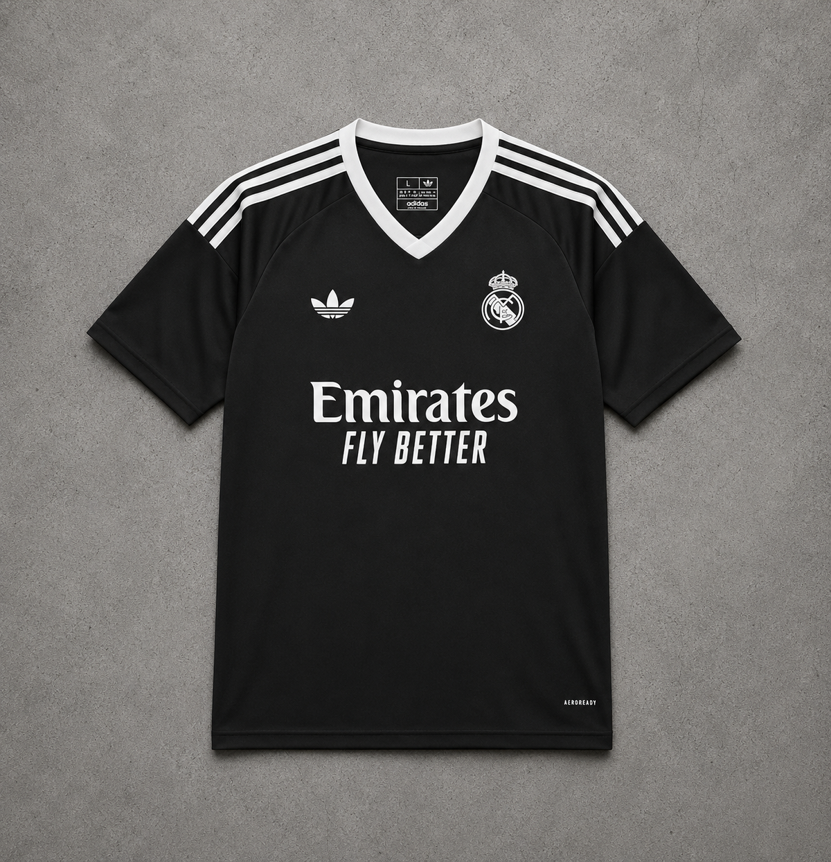 REAL MADRID BLACK & WHITE SPECIAL JERSEY