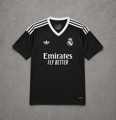 REAL MADRID BLACK & WHITE SPECIAL JERSEY