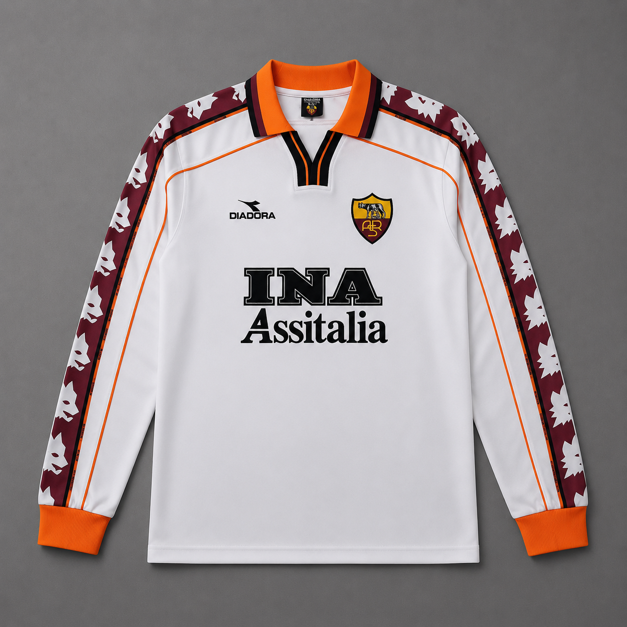 AS Roma 1998 Retro Jersey — Long Sleeve