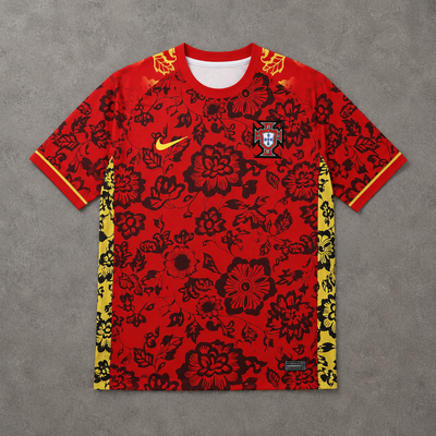 PORTUGAL RED FLORAL SPECIAL JERSEY
