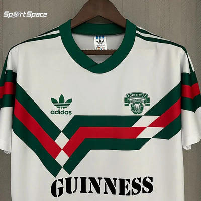 Cork City 1988 Retro White/Green/Red Home Jersey