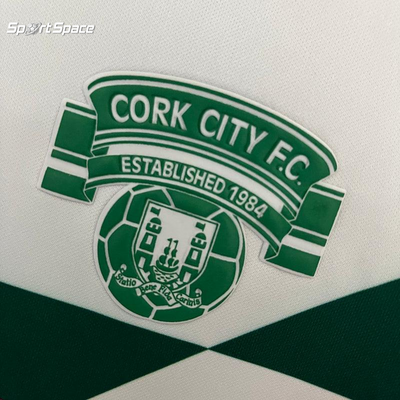 Cork City 1988 Retro White/Green/Red Home Jersey