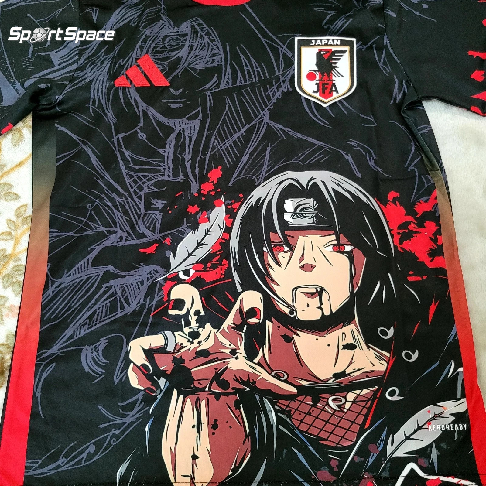 Japan Soccer Jersey Concept Itachi Uchiha Anime Edition S,M,L,XL,XXL