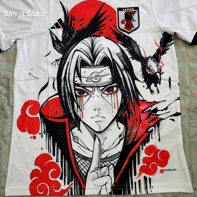 Japan Soccer Jersey Concept Itachi Uchiha Anime Edition S,M,L,XL,XXL