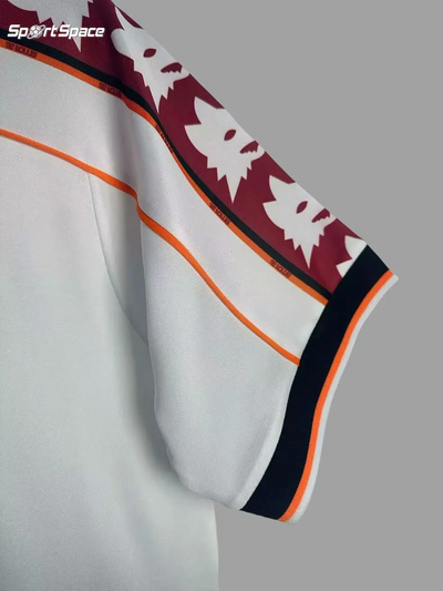 Jersey Soccer Retro Colletion Roma City 98 White Italy Fans Soccer Edition